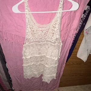 Lace Sleeveless Top